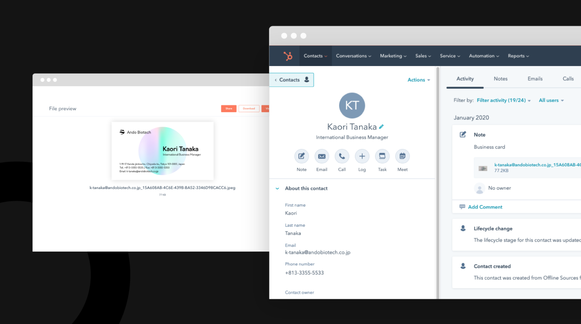 Manage Business Cards in HubSpot with New HubSpotBuilt App for Sansan